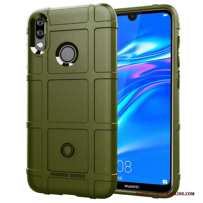 Custodia Huawei Y7 2019 Silicone Anti-caduta Morbido, Cover Huawei Y7 2019 Protezione Nuovotelefono