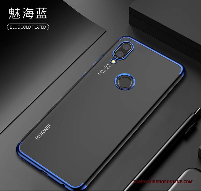 Custodia Huawei Y7 2019 Silicone Leggere Anti-caduta, Cover Huawei Y7 2019 Tutto Incluso Placcatura