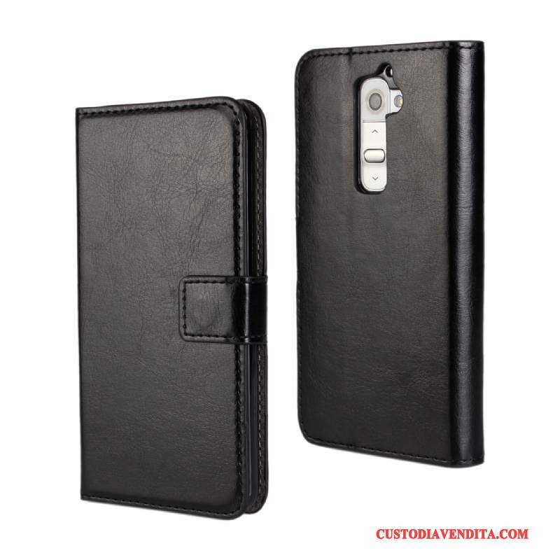 Custodia Lg G2 Folio Rossotelefono, Cover Lg G2 Portafoglio Carta