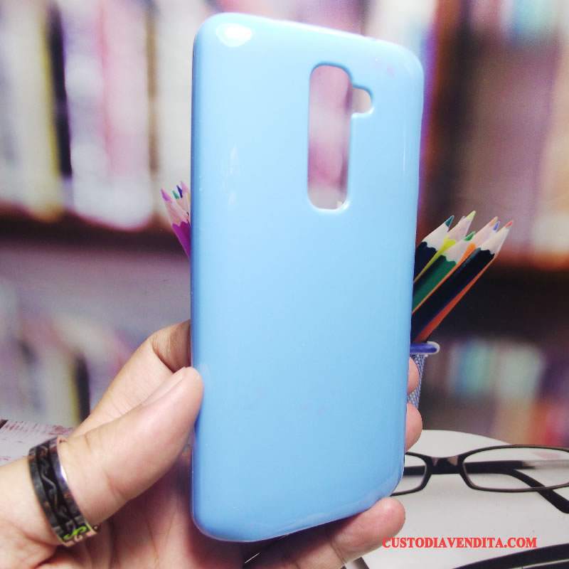 Custodia Lg G2 Silicone Morbidotelefono, Cover Lg G2 Protezione Anti-caduta Blu Chiaro