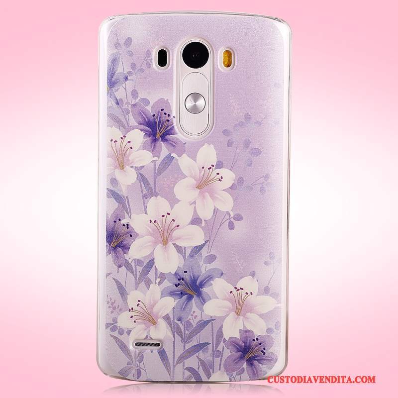 Custodia Lg G3 Colore Difficile Porpora, Cover Lg G3 Protezione Macchiatitelefono