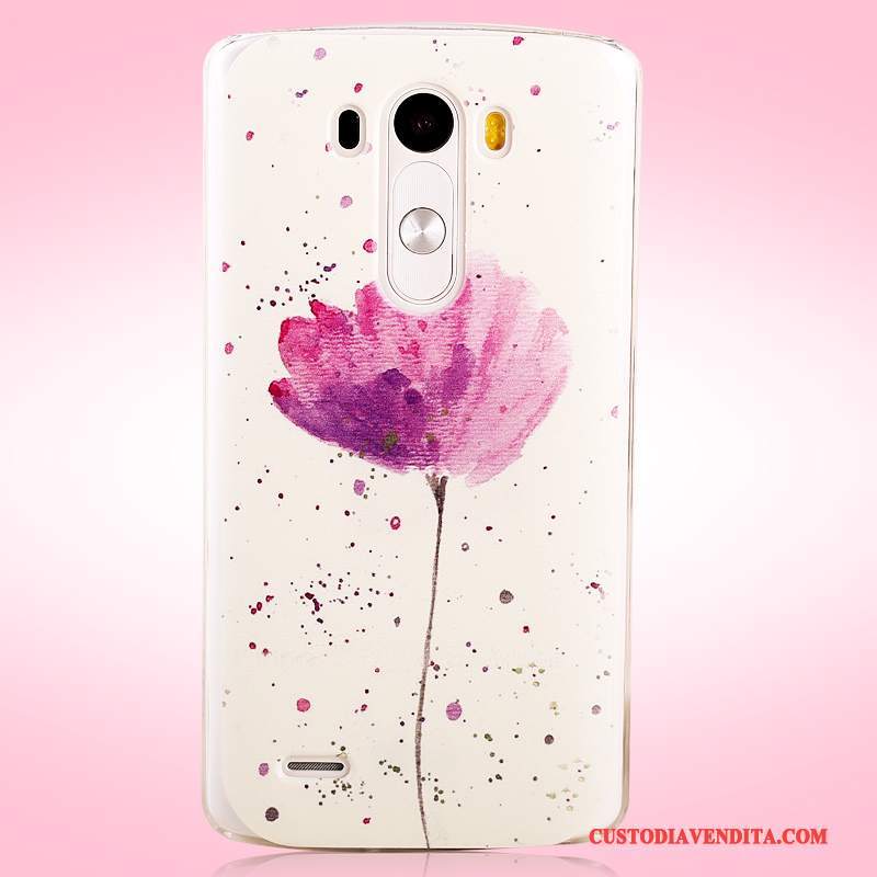 Custodia Lg G3 Colore Difficile Porpora, Cover Lg G3 Protezione Macchiatitelefono