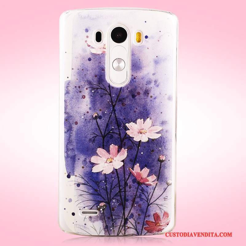 Custodia Lg G3 Colore Difficile Porpora, Cover Lg G3 Protezione Macchiatitelefono