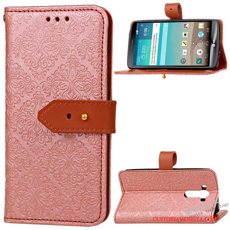 Custodia Lg G3 Pelle Rosatelefono, Cover Lg G3 Silicone