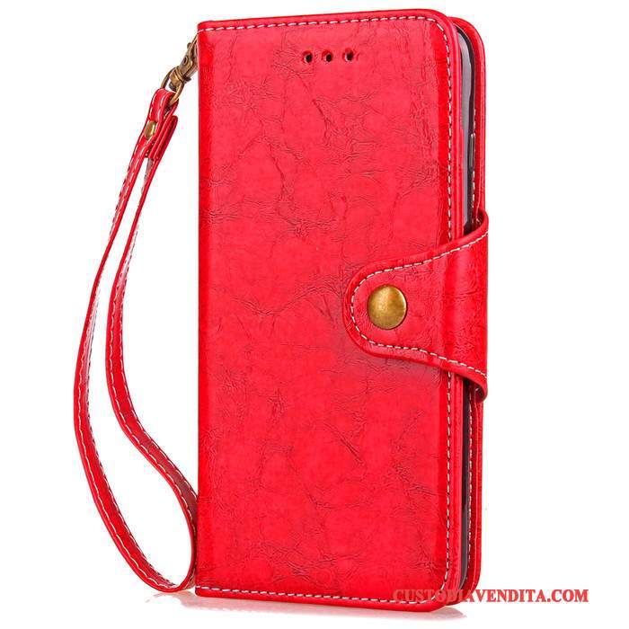 Custodia Lg G3 Pelle Rosso Anti-caduta, Cover Lg G3 Protezione