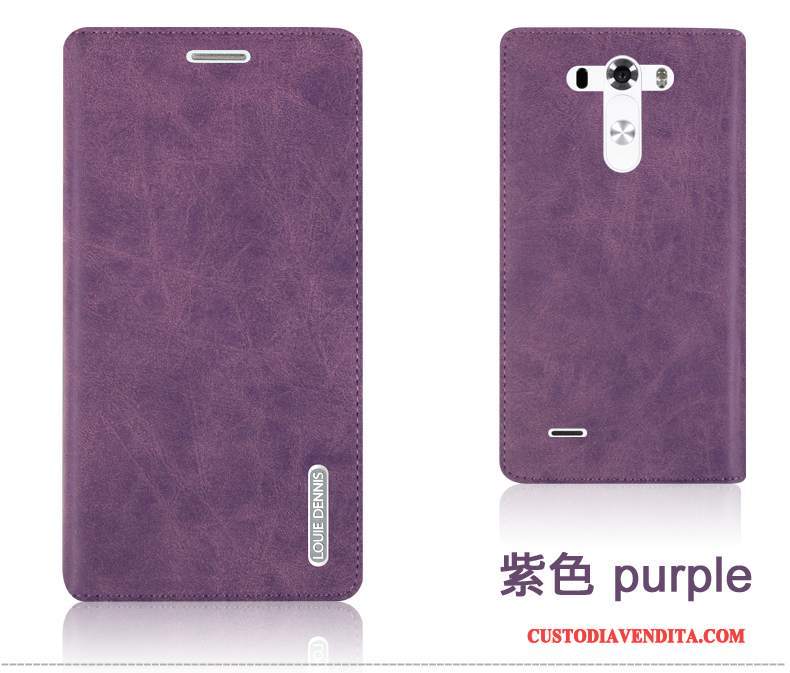 Custodia Lg G3 Pelle Telefono Rosso, Cover Lg G3 Protezione Durevole