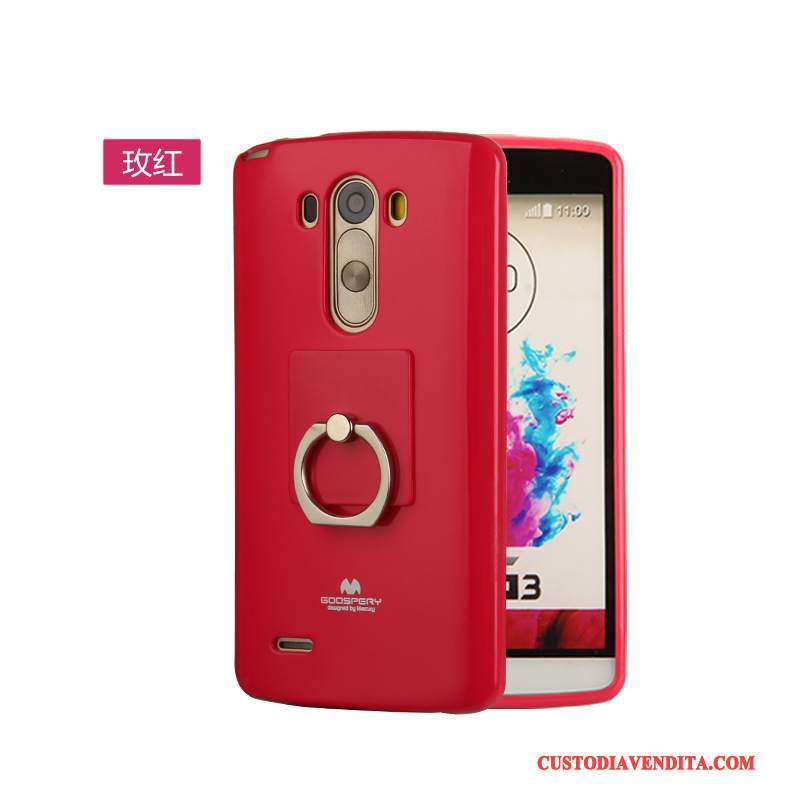 Custodia Lg G3 Silicone Morbido Rosso, Cover Lg G3 Protezione Sottiletelefono