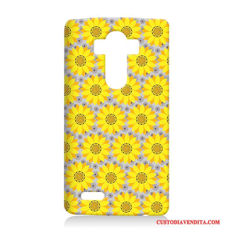 Custodia Lg G4 Cartone Animato Difficile Sottili, Cover Lg G4 Protezione Giallo Morbido