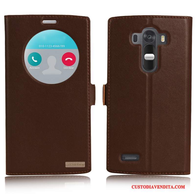 Custodia Lg G4 Pelle Biancotelefono, Cover Lg G4 Protezione