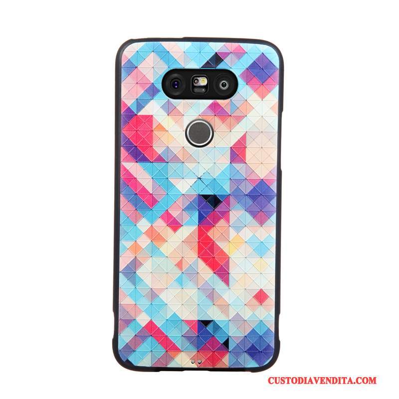 Custodia Lg G5 Protezione Anti-caduta Blu, Cover Lg G5 Goffratura Telefono Tutto Incluso