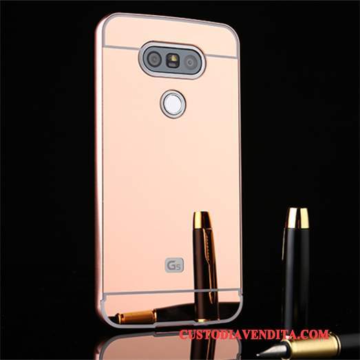 Custodia Lg G5 Protezione Specchio Argento, Cover Lg G5 Telefono Telaio