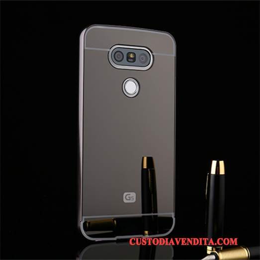 Custodia Lg G5 Protezione Specchio Argento, Cover Lg G5 Telefono Telaio