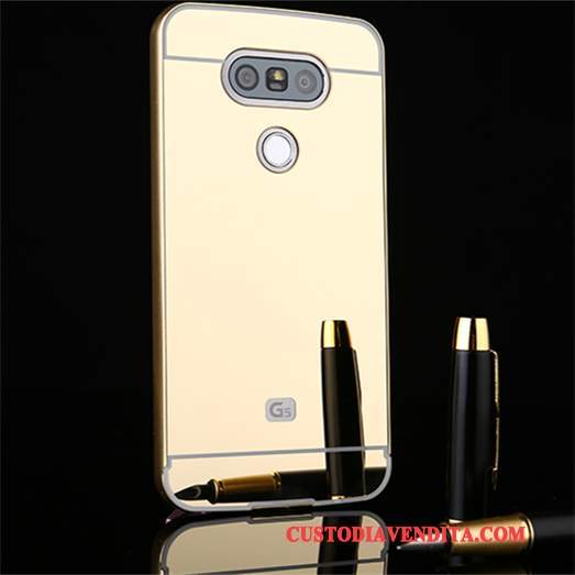 Custodia Lg G5 Protezione Specchio Argento, Cover Lg G5 Telefono Telaio