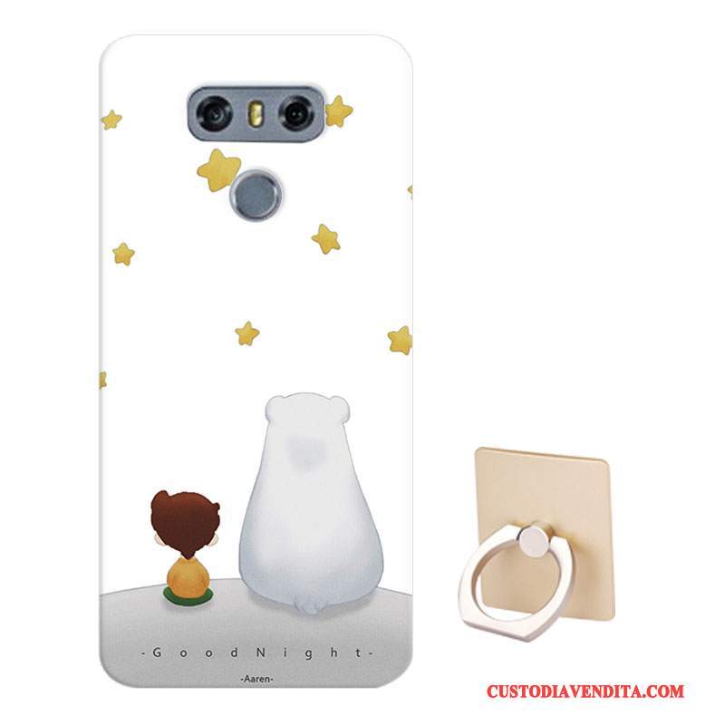 Custodia Lg G6 Cartone Animato Morbido Porpora, Cover Lg G6 Protezione Modello Personalizza