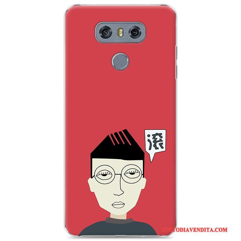 Custodia Lg G6 Colore Telefono Di Personalità, Cover Lg G6 Creativo Difficile Rosso