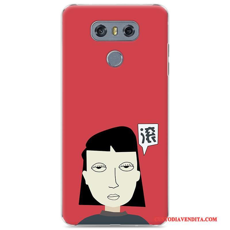 Custodia Lg G6 Colore Telefono Di Personalità, Cover Lg G6 Creativo Difficile Rosso