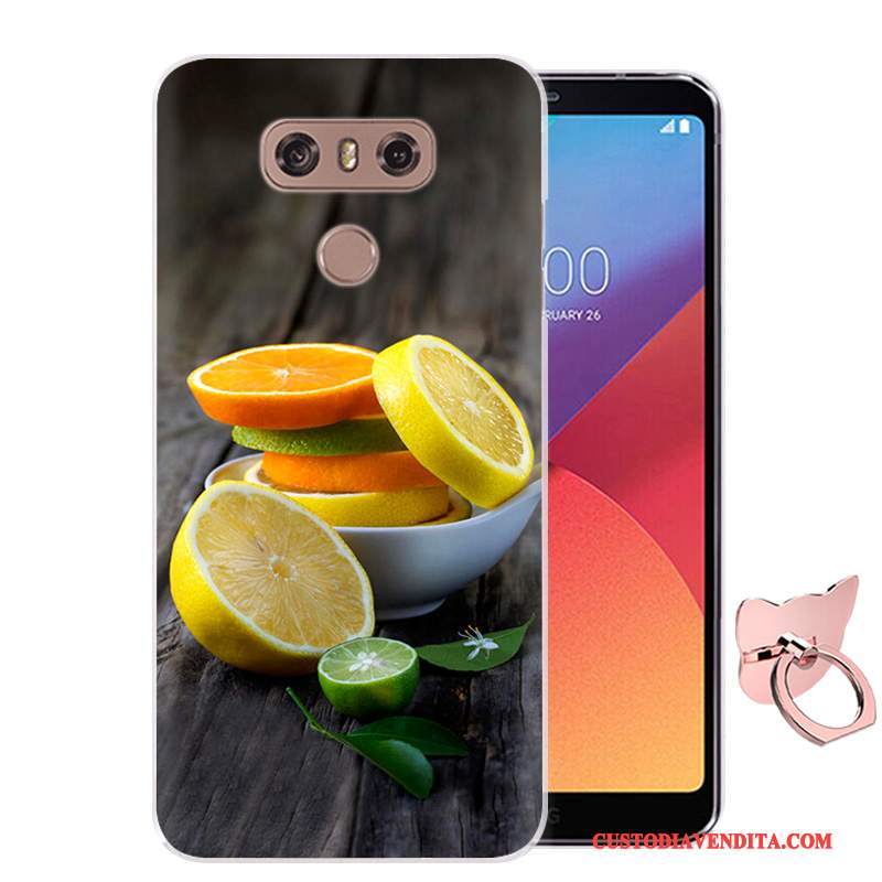 Custodia Lg G6 Colore Telefono Morbido, Cover Lg G6 Cartone Animato Rosa Anti-caduta