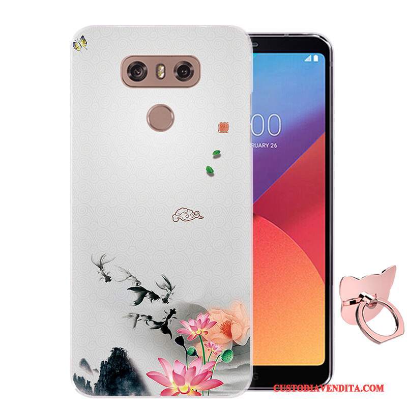 Custodia Lg G6 Colore Telefono Morbido, Cover Lg G6 Cartone Animato Rosa Anti-caduta