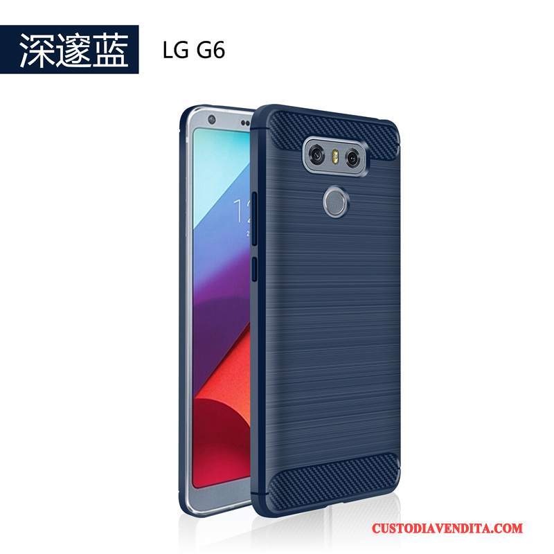 Custodia Lg G6 Silicone Semplici Rosso, Cover Lg G6 Telefono Macchiati