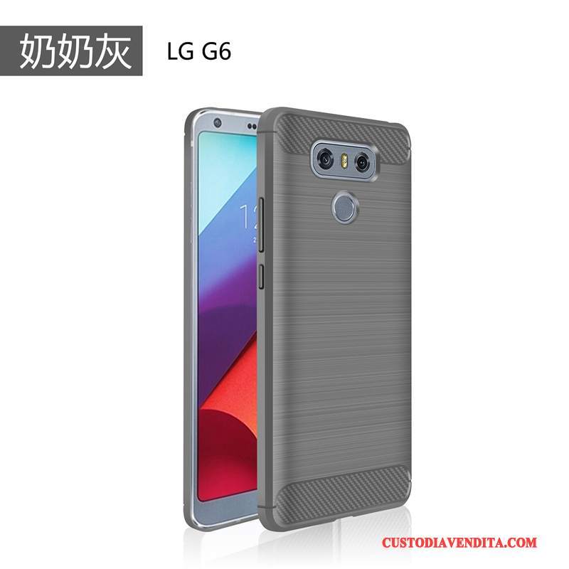 Custodia Lg G6 Silicone Semplici Rosso, Cover Lg G6 Telefono Macchiati