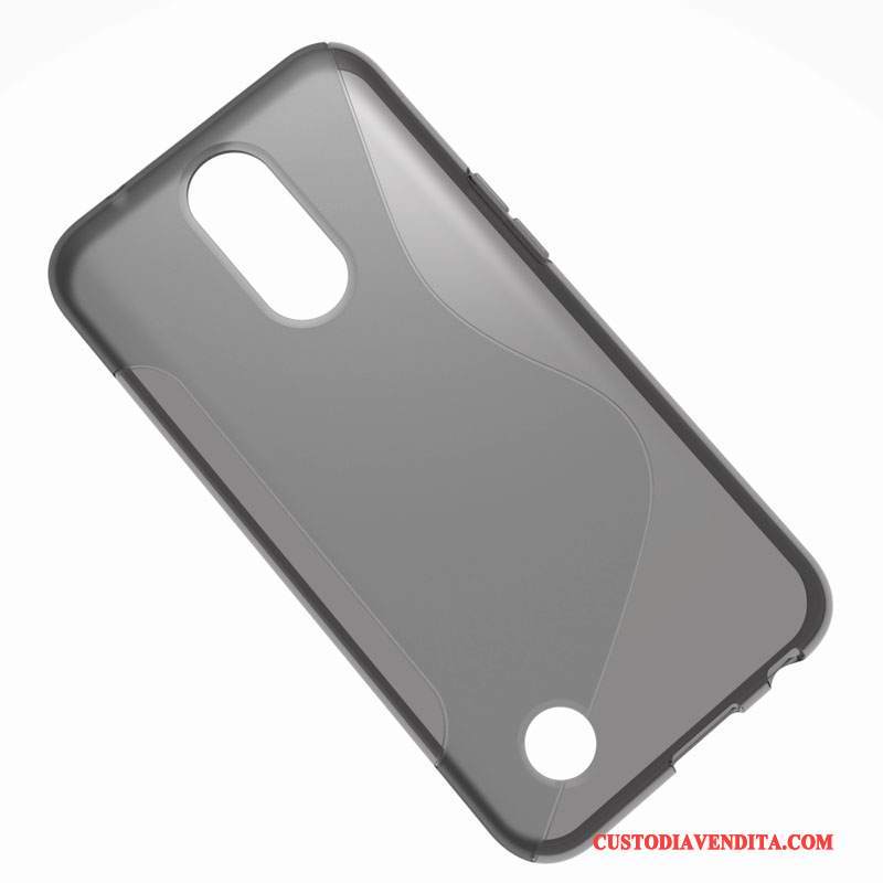 Custodia Lg K10 2017 Protezione Europa Morbido, Cover Lg K10 2017 Grigio