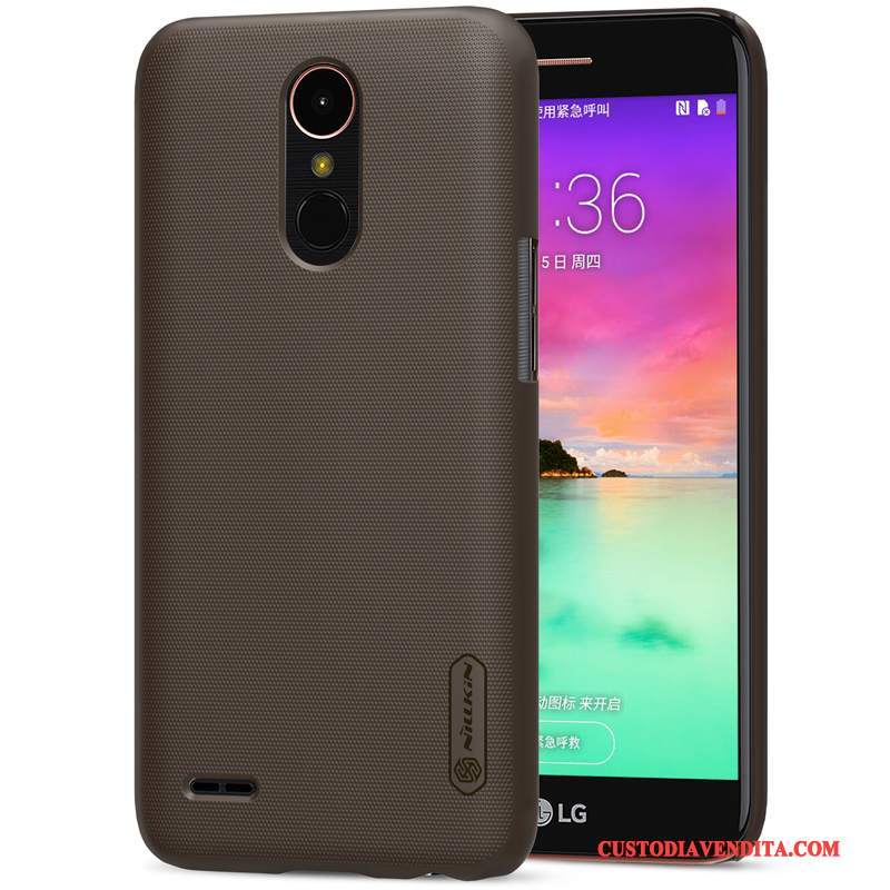 Custodia Lg K10 2017 Protezione Oro Anti-caduta, Cover Lg K10 2017 Difficile Macchiati