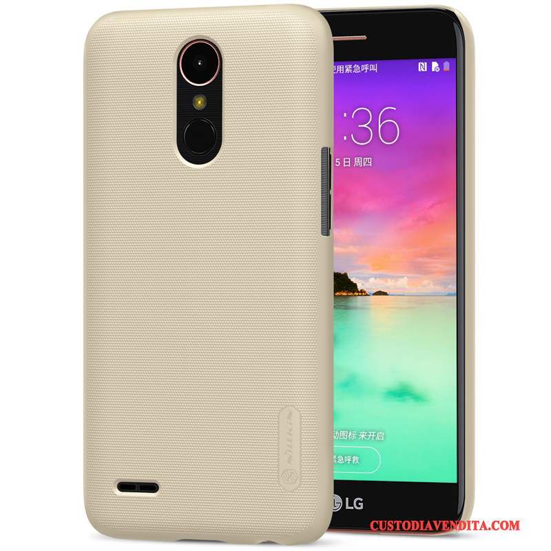 Custodia Lg K10 2017 Protezione Oro Anti-caduta, Cover Lg K10 2017 Difficile Macchiati