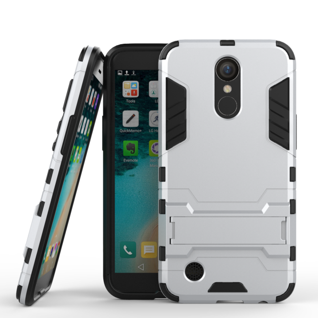 Custodia Lg K10 2017 Protezione Tendenza Antiscivolo, Cover Lg K10 2017 Anti-caduta Oro