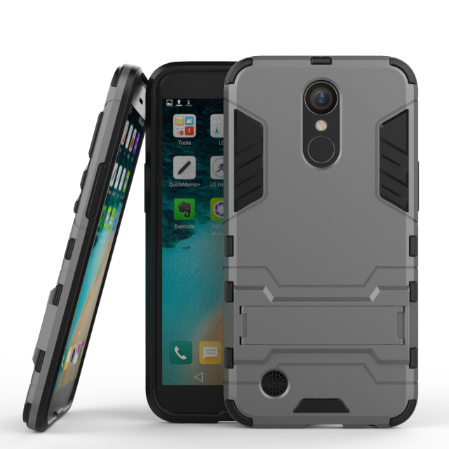 Custodia Lg K10 2017 Protezione Tendenza Antiscivolo, Cover Lg K10 2017 Anti-caduta Oro