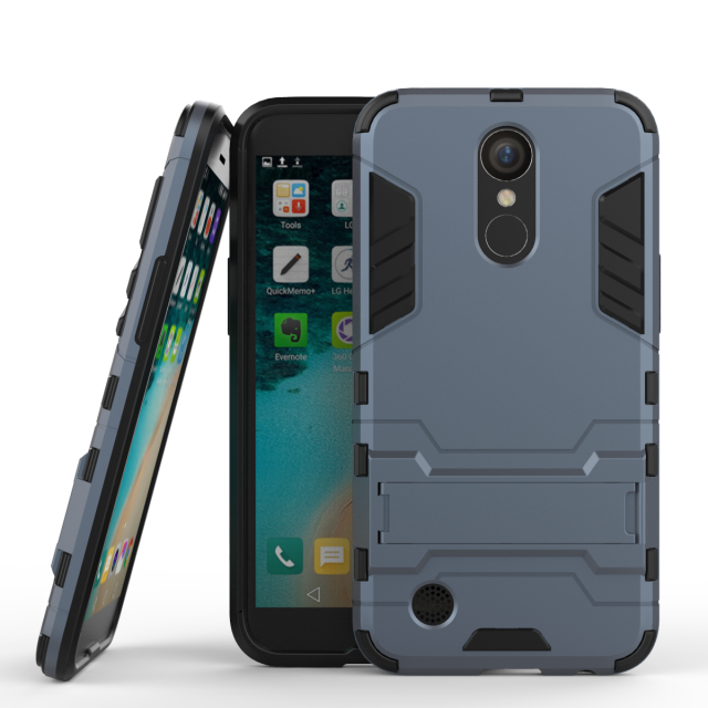 Custodia Lg K10 2017 Protezione Tendenza Antiscivolo, Cover Lg K10 2017 Anti-caduta Oro