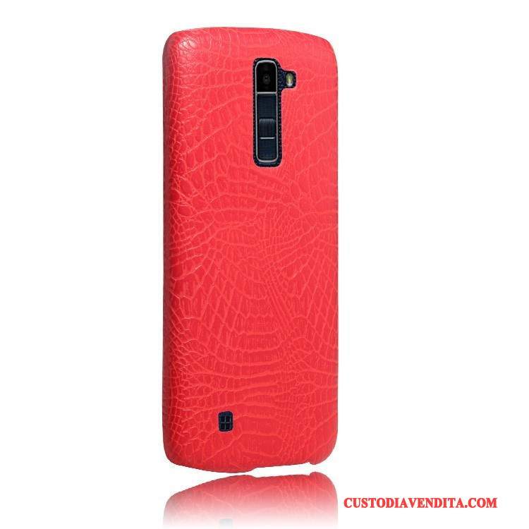 Custodia Lg K10 Pelle Modello Coccodrillotelefono, Cover Lg K10 Protezione Coperchio Posteriore Rosa