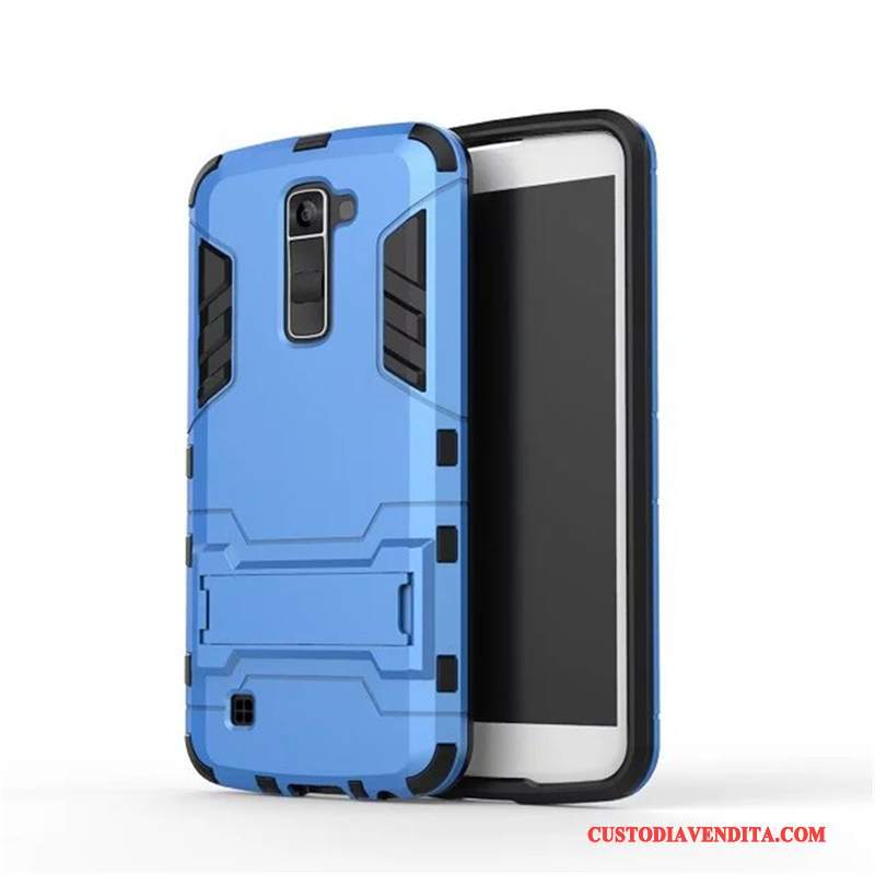 Custodia Lg K10 Protezione Telefono Anti-caduta, Cover Lg K10 Difficile Blu