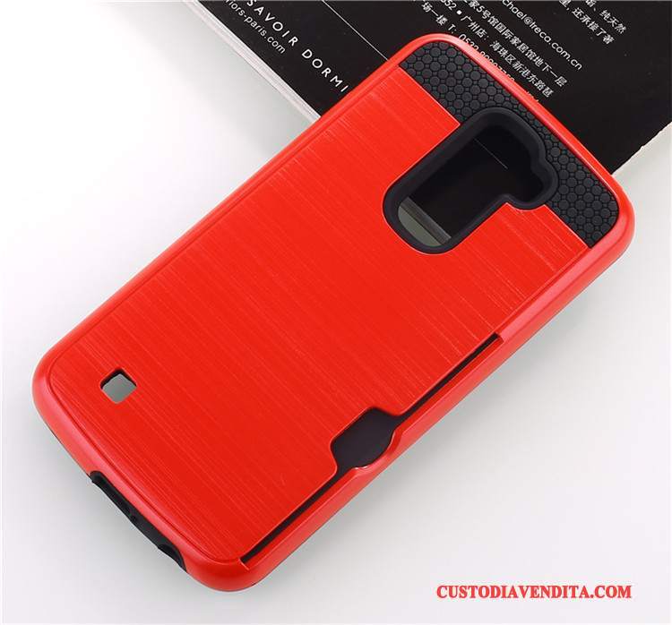 Custodia Lg K10 Silicone Carta Oro, Cover Lg K10 Seta Anti-caduta