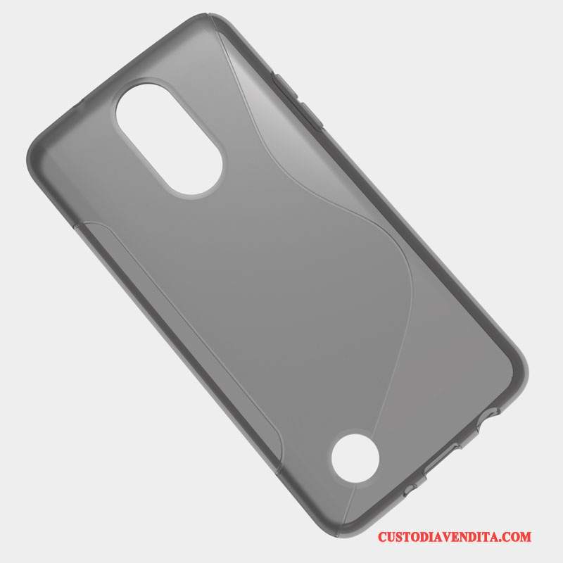 Custodia Lg K4 2017 Protezione Morbido Grigio, Cover Lg K4 2017 Antiscivolo