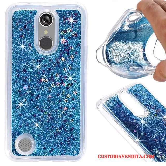 Custodia Lg K4 2017 Silicone Anti-caduta Blu, Cover Lg K4 2017 Liquido Tutto Incluso