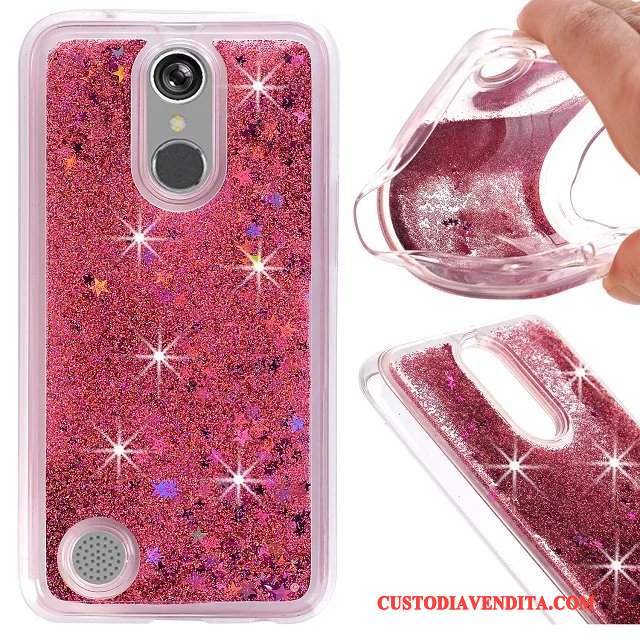 Custodia Lg K4 2017 Silicone Anti-caduta Blu, Cover Lg K4 2017 Liquido Tutto Incluso