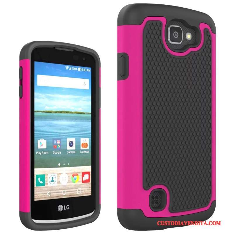 Custodia Lg K4 Silicone Blu Chiarotelefono, Cover Lg K4 Tutto Incluso Morbido