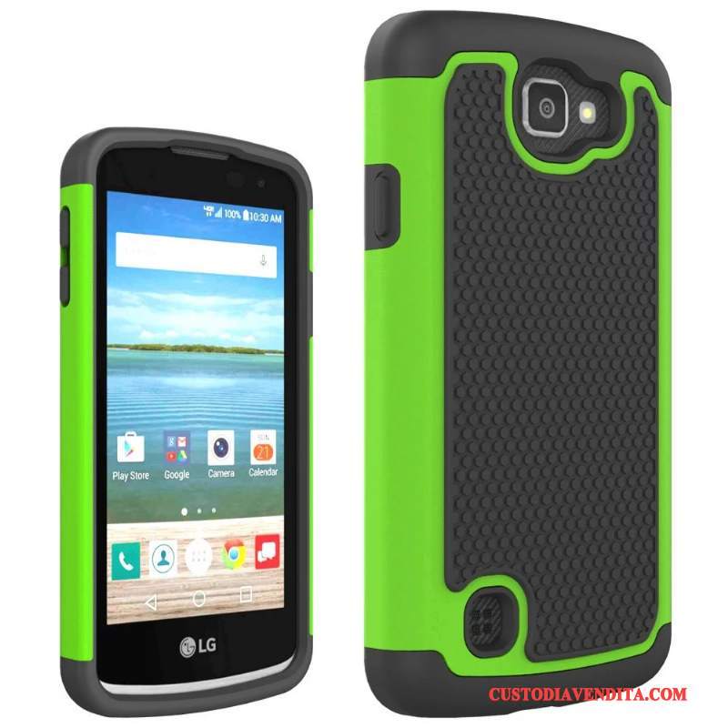 Custodia Lg K4 Silicone Blu Chiarotelefono, Cover Lg K4 Tutto Incluso Morbido