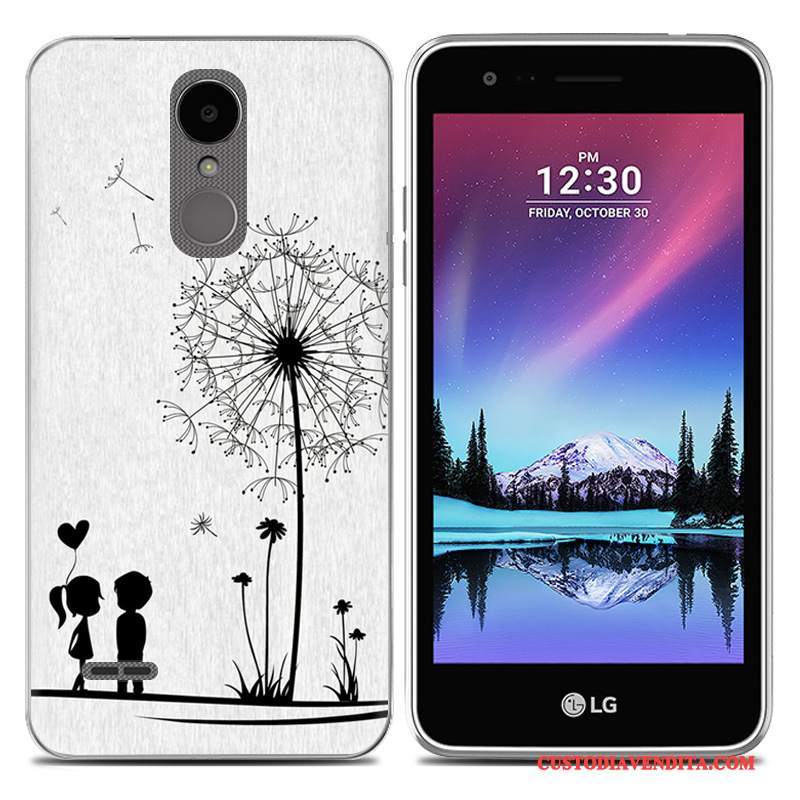 Custodia Lg K8 2017 Cartone Animato Nuovo Grigio, Cover Lg K8 2017 Creativo Morbido Europa