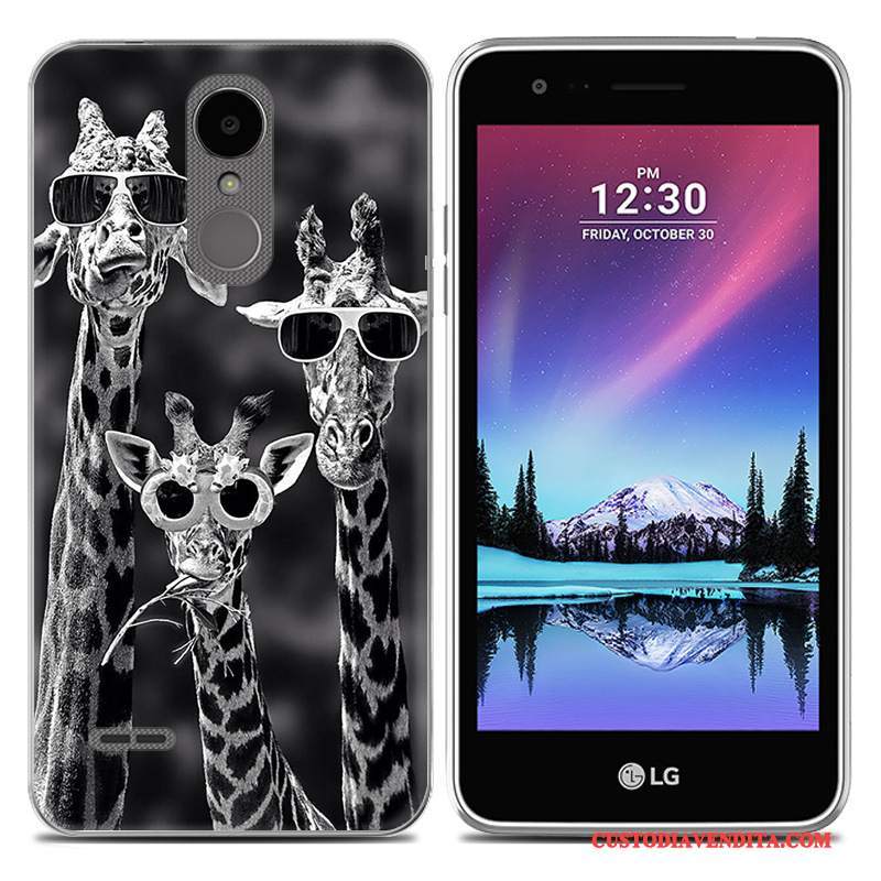 Custodia Lg K8 2017 Cartone Animato Nuovo Grigio, Cover Lg K8 2017 Creativo Morbido Europa