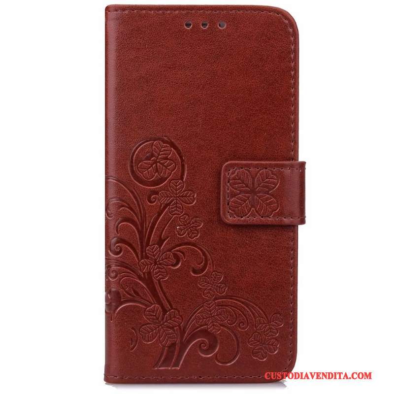 Custodia Lg K8 2017 Pelle Rosso, Cover Lg K8 2017 Portafoglio