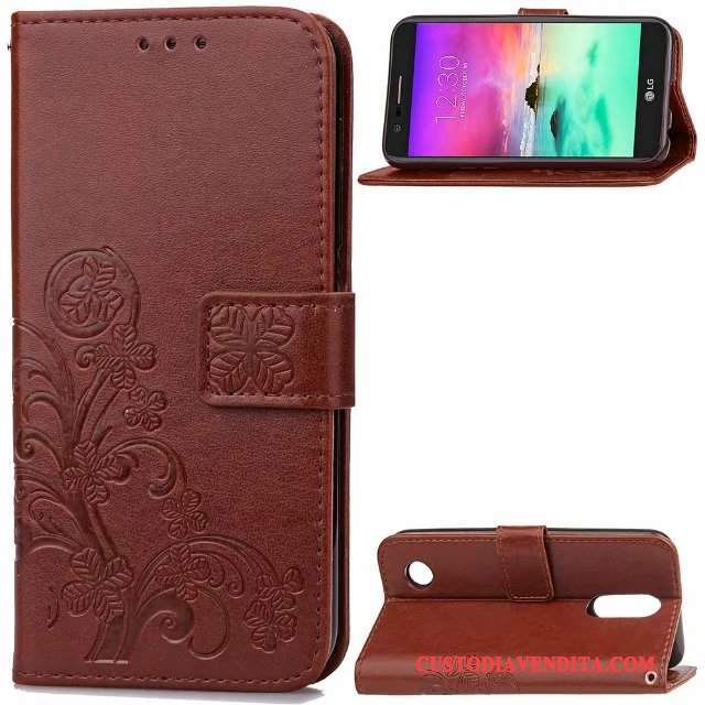 Custodia Lg K8 2017 Protezione Anti-caduta Ornamenti Appesi, Cover Lg K8 2017 Folio Semplici Tendenza