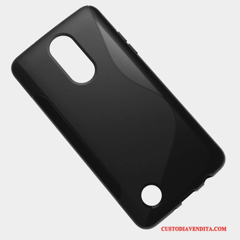 Custodia Lg K8 2017 Protezione Antiscivolo Morbido, Cover Lg K8 2017 Nero