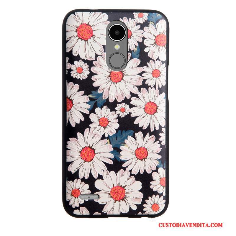 Custodia Lg K8 2017 Protezione Tendenza Affari, Cover Lg K8 2017 Cartone Animato Bianco Morbido