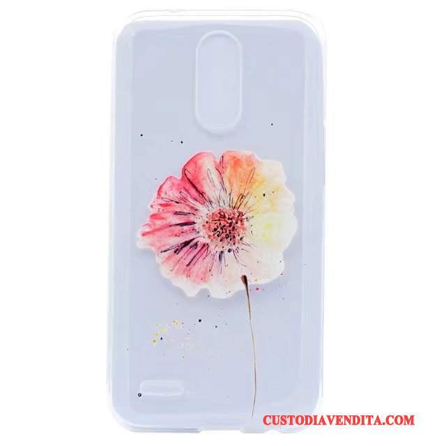 Custodia Lg K8 2017 Silicone Rosa Morbido, Cover Lg K8 2017 Protezione Anti-caduta Tutto Incluso