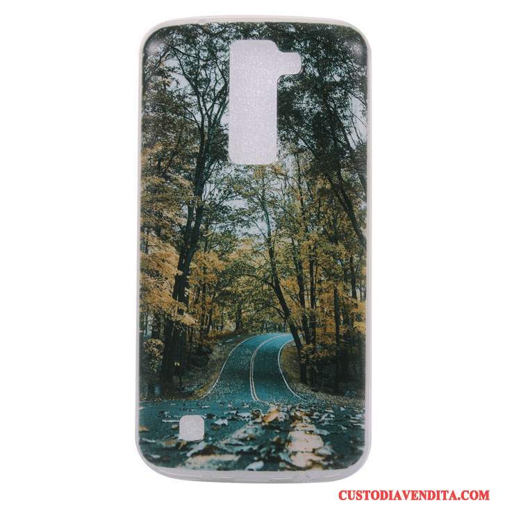 Custodia Lg K8 Colore Animale Morbido, Cover Lg K8 Cartone Animato Ornamenti Appesi Scenario