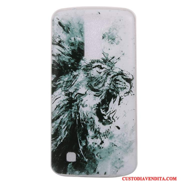 Custodia Lg K8 Colore Animale Morbido, Cover Lg K8 Cartone Animato Ornamenti Appesi Scenario