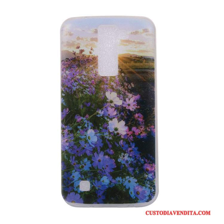 Custodia Lg K8 Colore Animale Morbido, Cover Lg K8 Cartone Animato Ornamenti Appesi Scenario