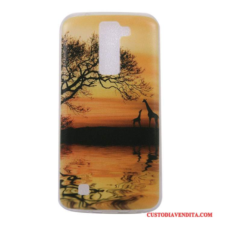 Custodia Lg K8 Colore Animale Morbido, Cover Lg K8 Cartone Animato Ornamenti Appesi Scenario