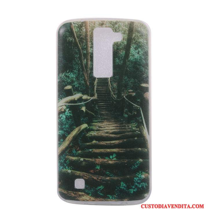 Custodia Lg K8 Colore Animale Morbido, Cover Lg K8 Cartone Animato Ornamenti Appesi Scenario